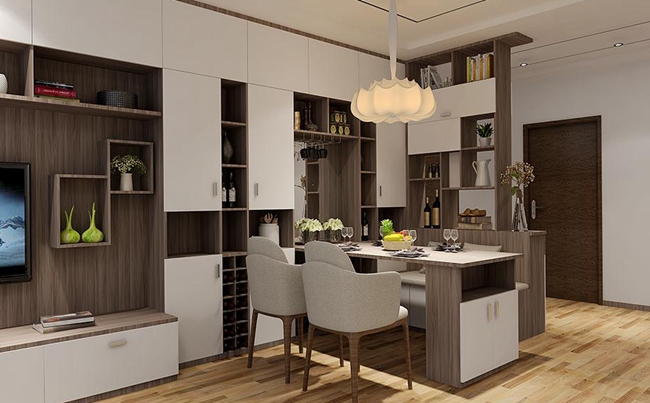 定制餐邊柜酒柜，星空梵高全屋定制