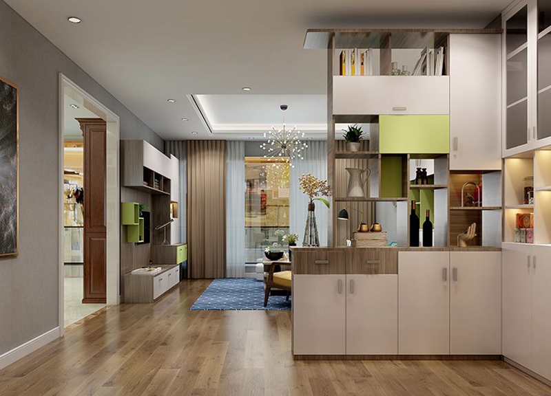 玄關(guān)柜定制，星空梵高全屋定制