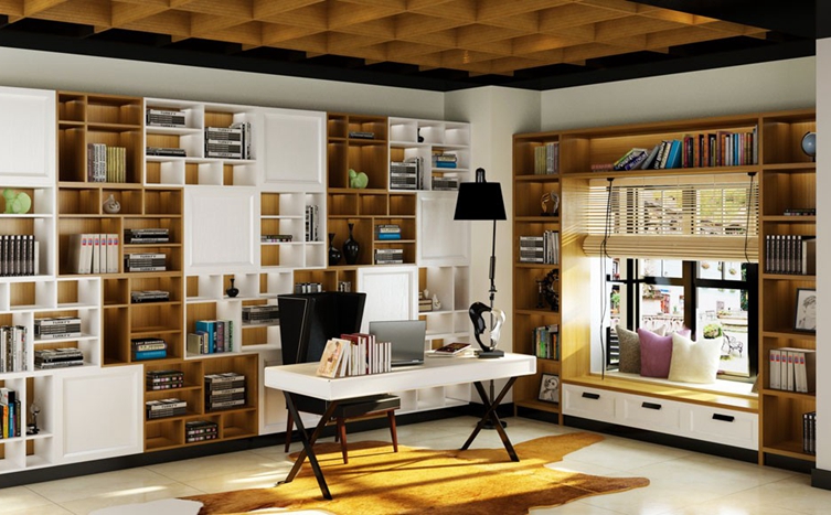 定制書柜尺寸，星空梵高全屋定制