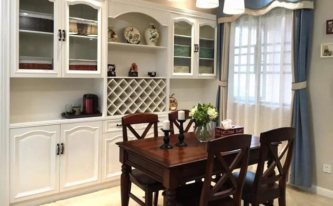 定制餐邊柜酒柜，星空梵高全屋定制