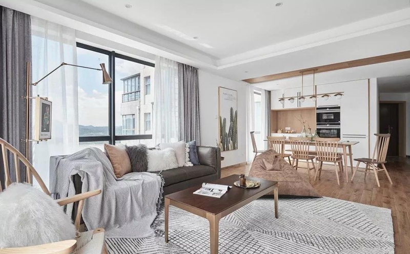 原木風(fēng)全屋定制家居，星空梵高全屋定制