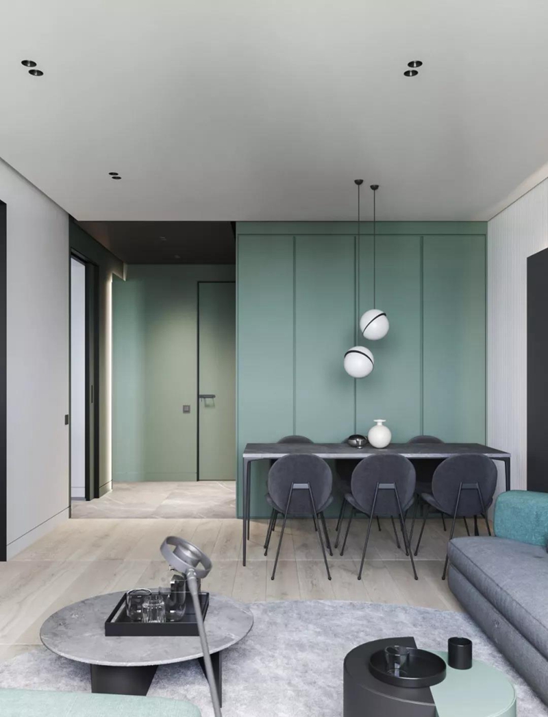 現代簡約全屋定制，小戶型全屋定制，星空梵高全屋定制