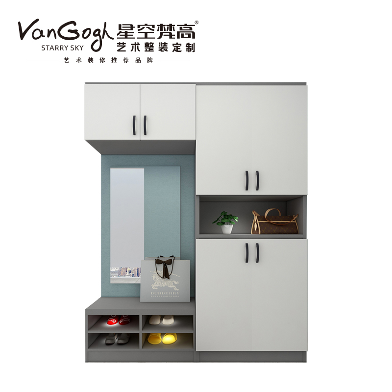 整體定制衣柜 梅爾海辛·羊脂白玄關(guān)柜 整體定制衣柜 梅爾海辛·羊脂白玄關(guān)柜